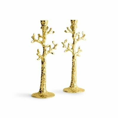 Aram Tree of Life GOLD Candlesticks