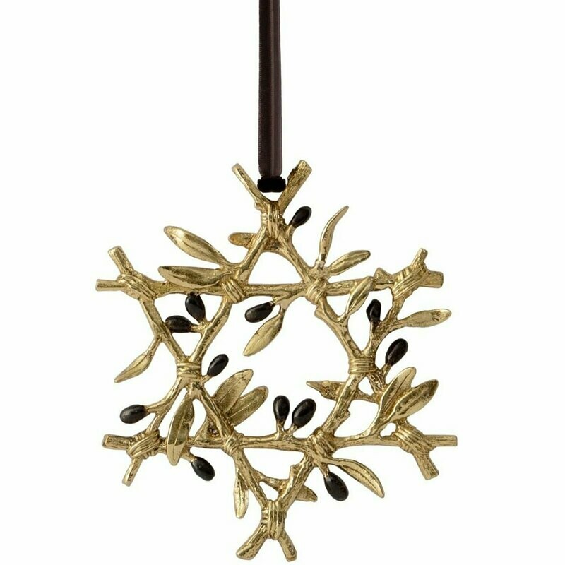 Aram Olive Branch Hanging Star of David