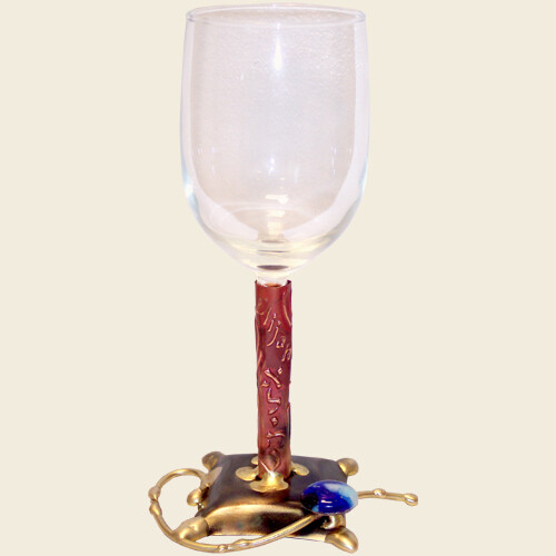 Rosenthal Wine Cup with Copper-Wrapped Stem
