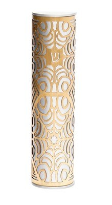 Emanuel Dye Cut Semi-Circle Mezuzah - 10CM