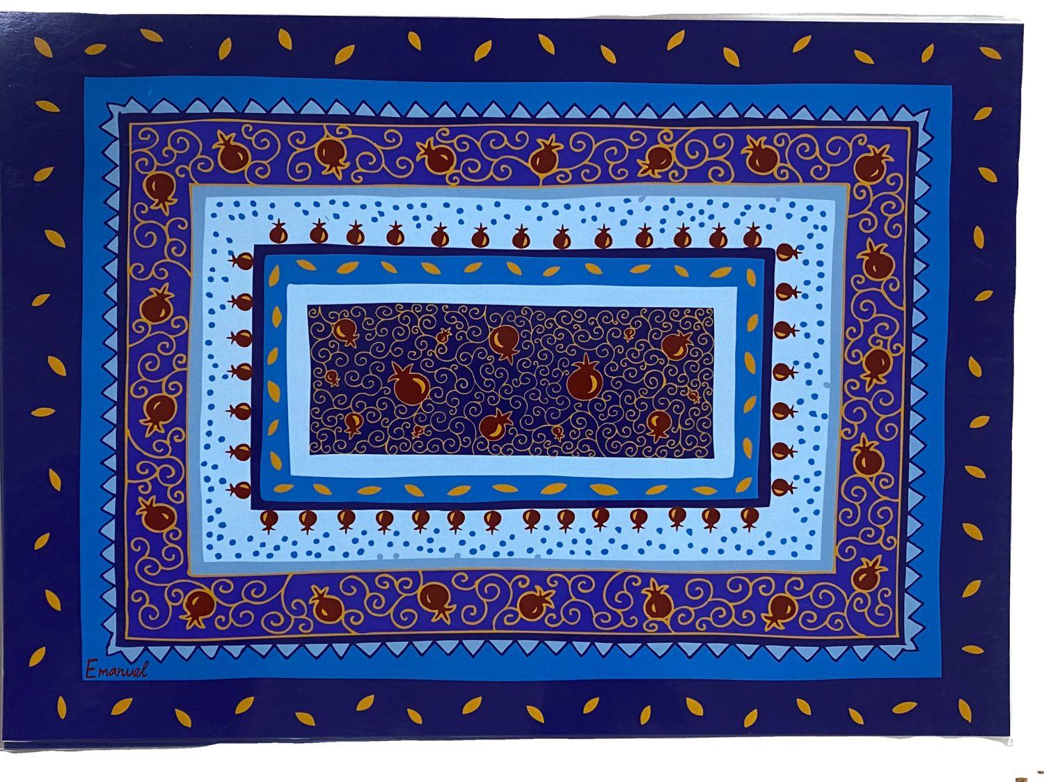 Emanuel Printed Placemat - BL