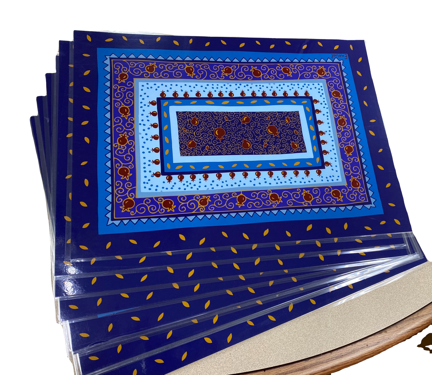 Emanuel Printed Placemat - BL