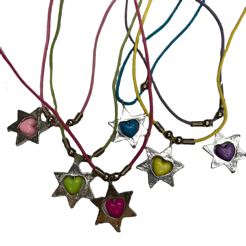 Child&#39;s Star of David/Heart Necklace