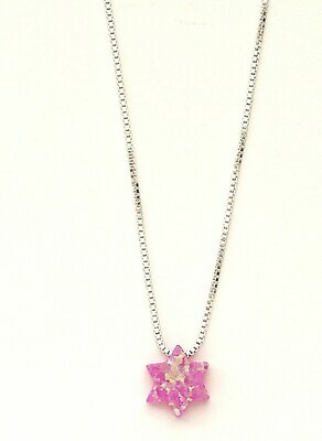 Sterling Silver Opal Necklace