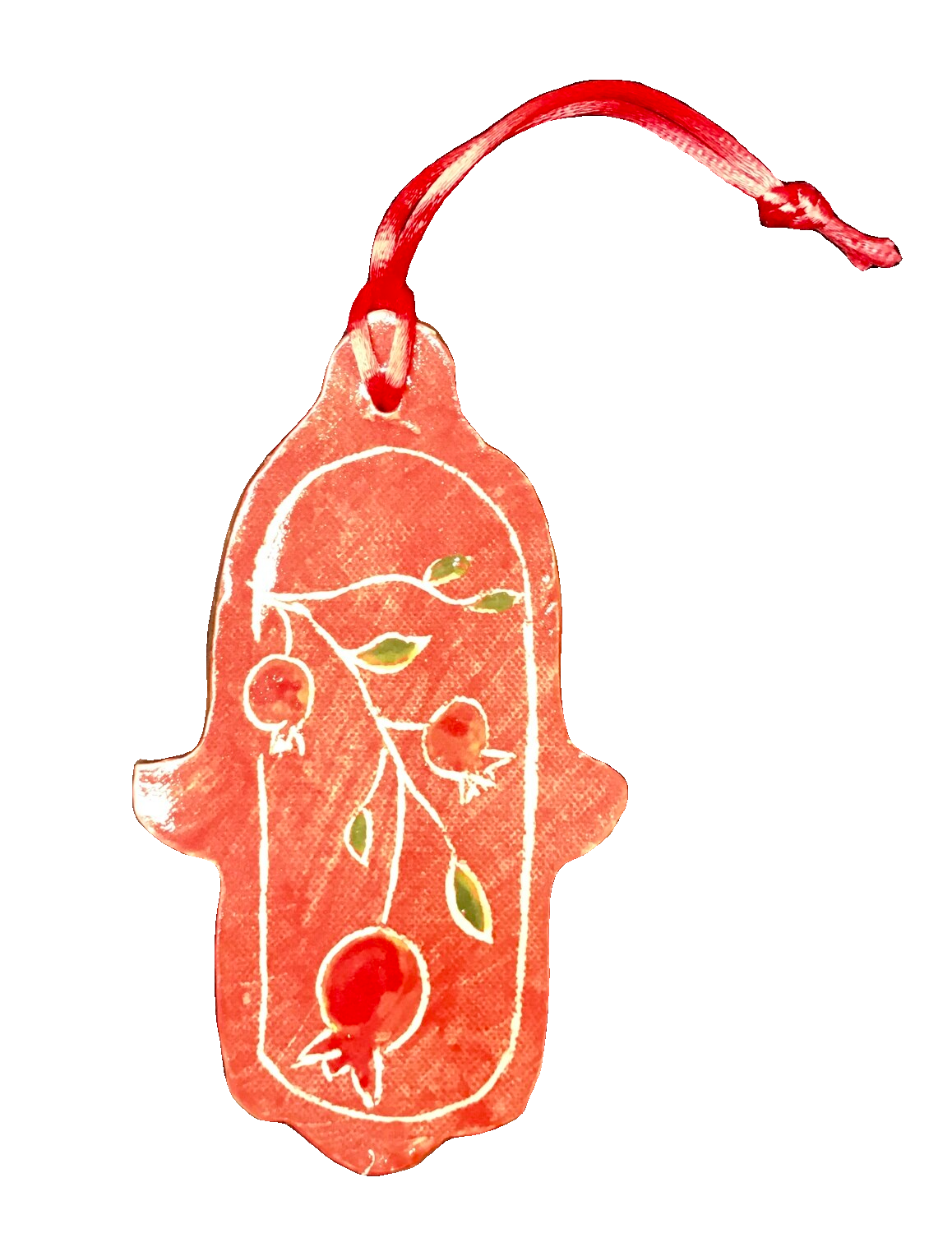 Aliza Orent Hamsah w/ Pomegranate - Sm Red