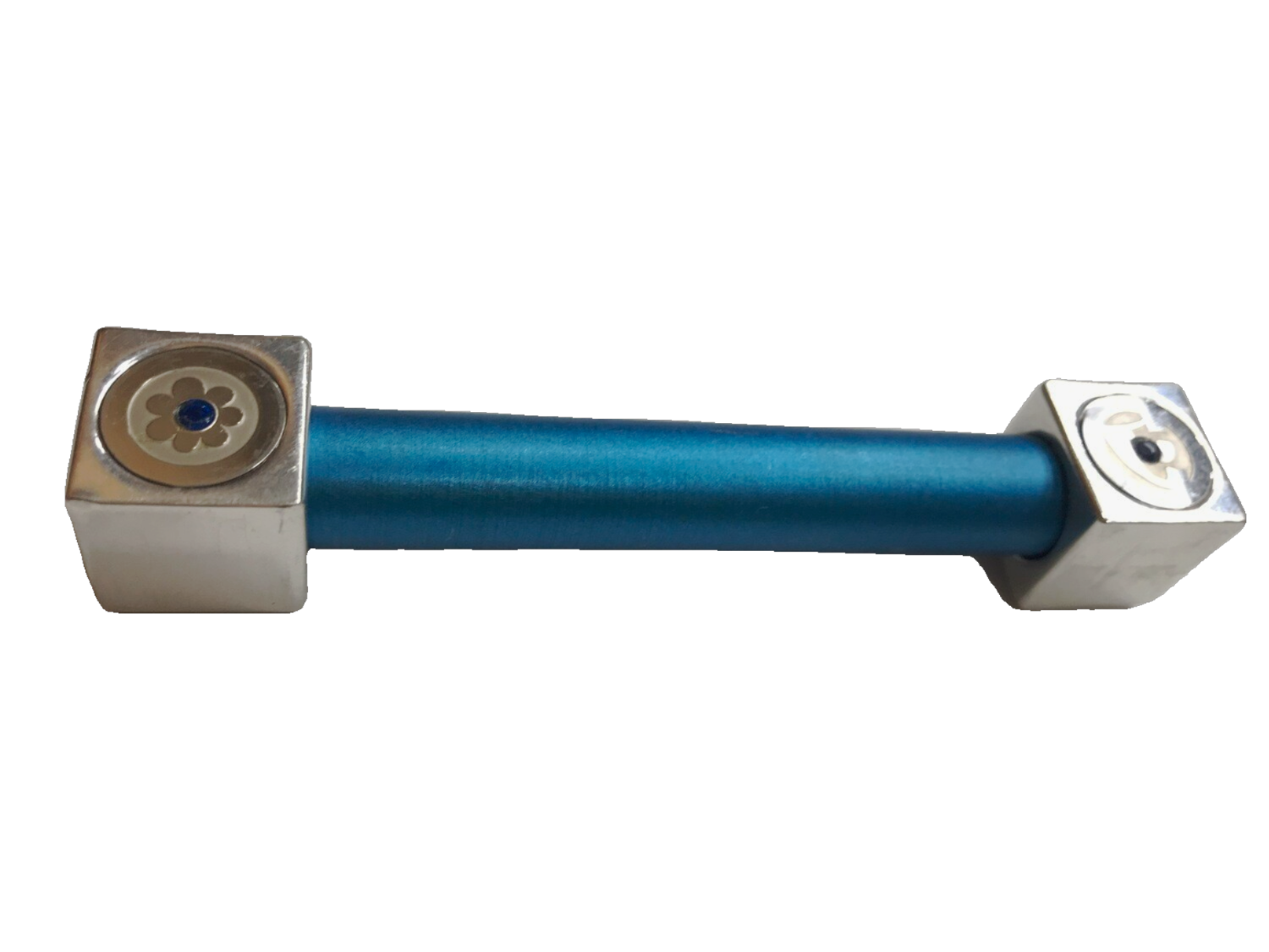 Adi Sidler Aluminum Mezuzah - Square Caps