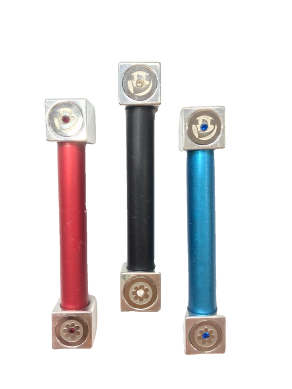 Adi Sidler Aluminum Mezuzah - Square Caps