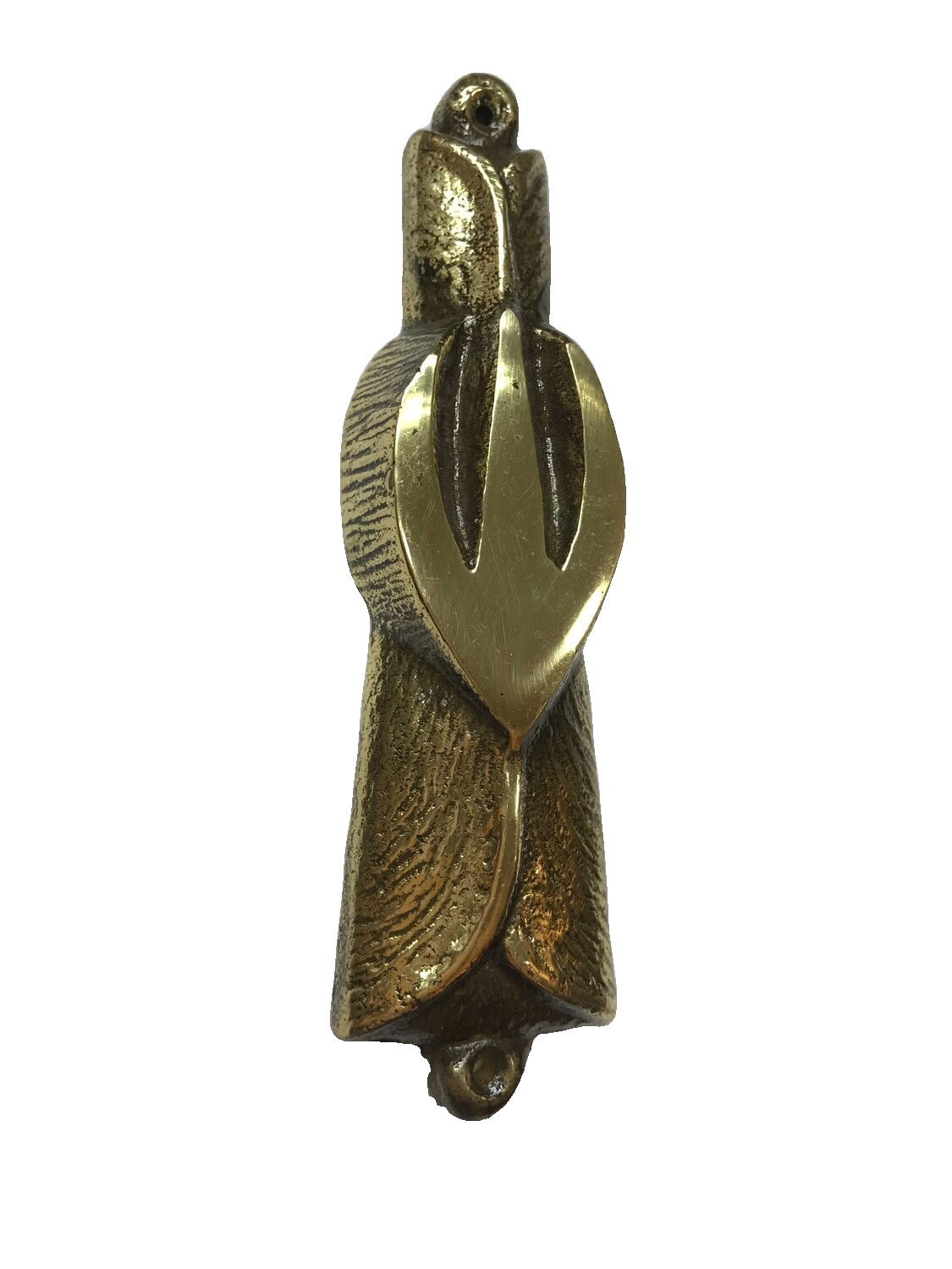 Brass Mezuzah - Shin Flair