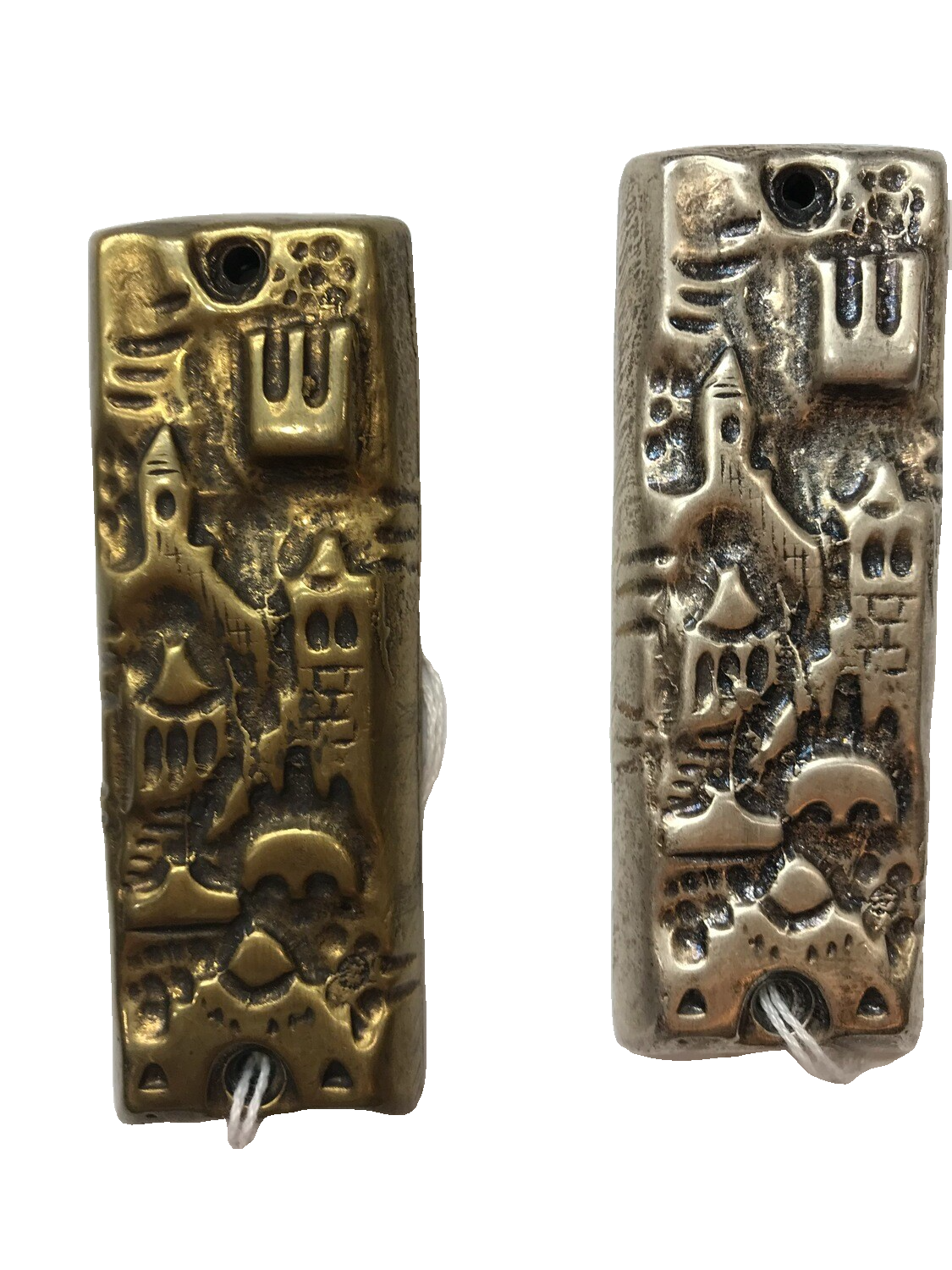 Avigdor Jerusalem Mezuzah in Brass or Pewter