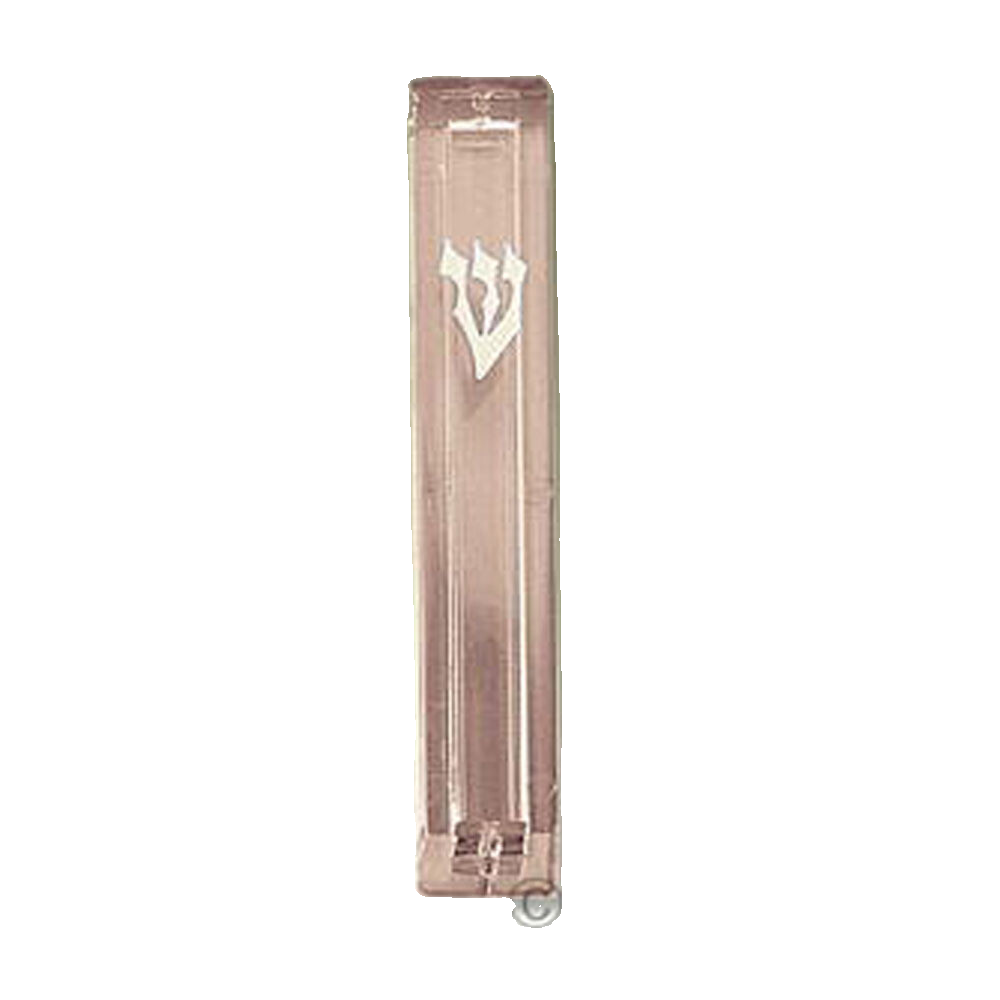 Lg Clear Lucite Mezuzah