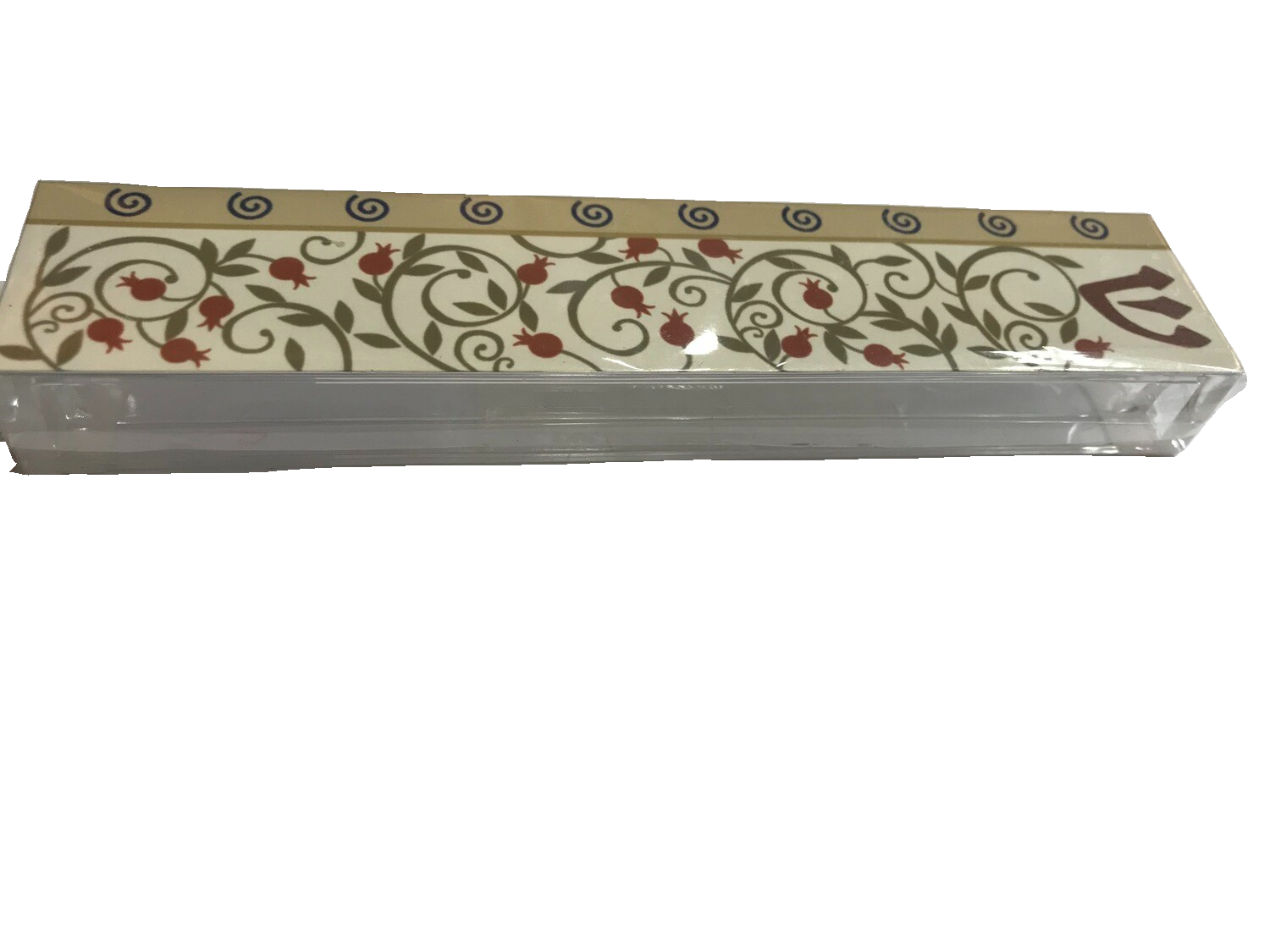 Lucite Pomegranate Mezuzah