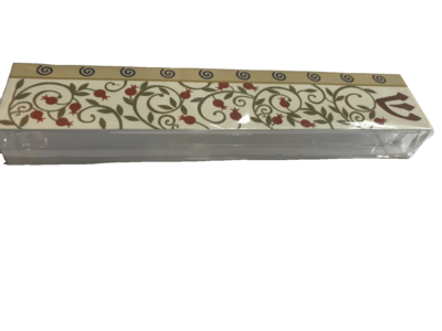 Lucite Pomegranate Mezuzah