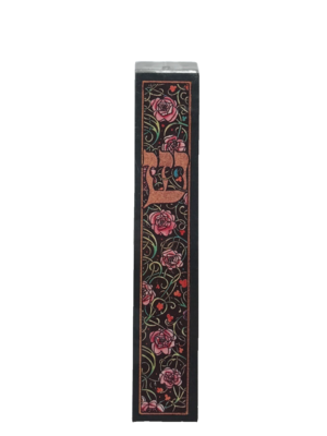 Lucite Roses Mezuzah