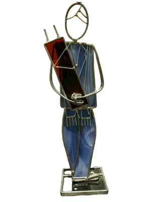 Bar Mitzvah Glass Statue