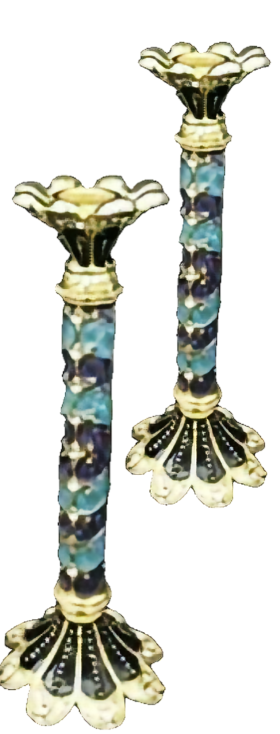 Jeweled Skinny Candlesticks