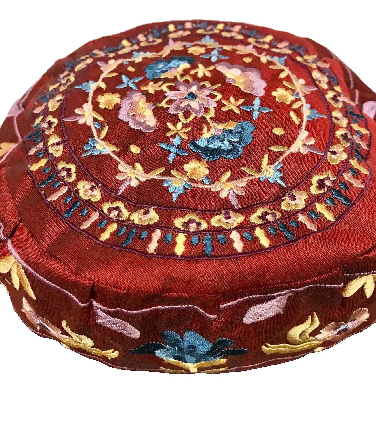 Bucharian Hat/Kippah Flower - Red - Med