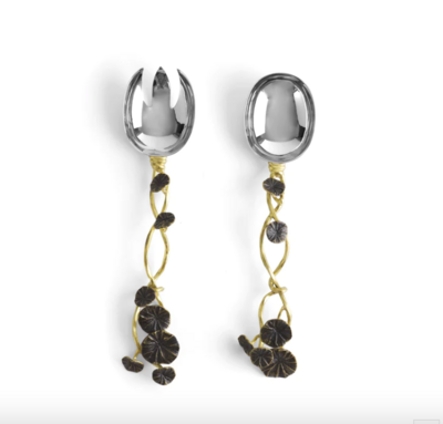 Aram Monet's Garden Gold Serving Set