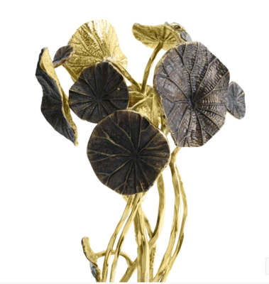 Aram Monet's Garden Gold Candleholder