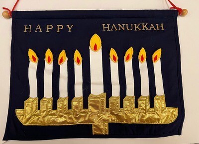 Happy Hanukkah Hanging Wall Decoration
