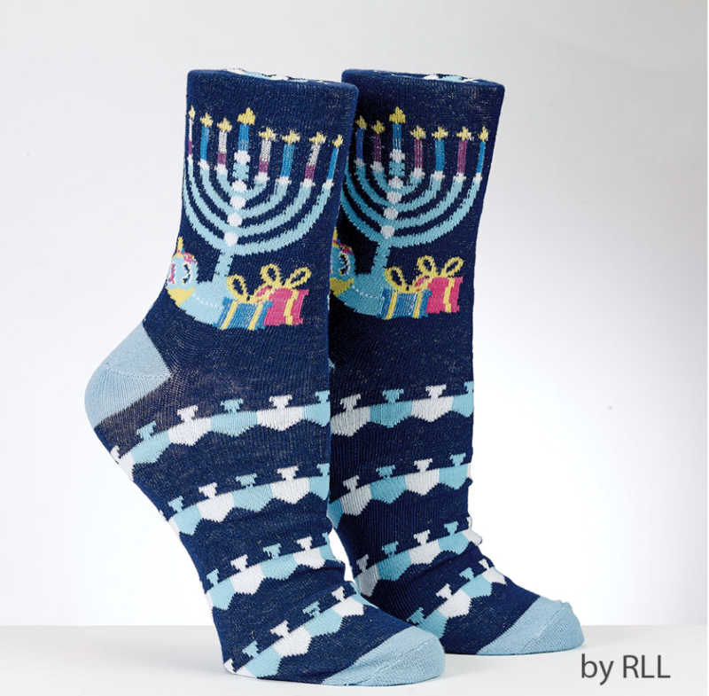 Chanukah Adult Socks - Ugly Sweater