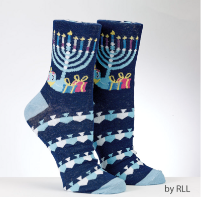 Chanukah Adult Socks - Ugly Sweater