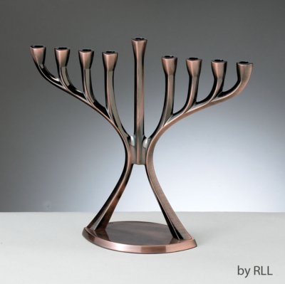 Modern Antique Cooper Menorah