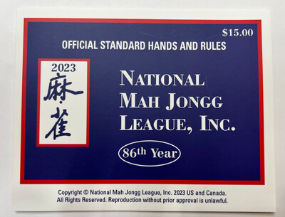 Mah Jongg Card - Large Print