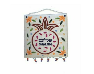Emanuel Sm Sq Wall Hanging - Pomegranate