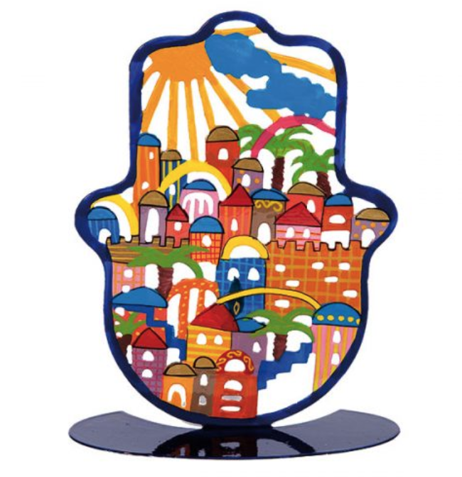 Emanuel Laser-Cut Hamsah Stand LG - Jerusalem