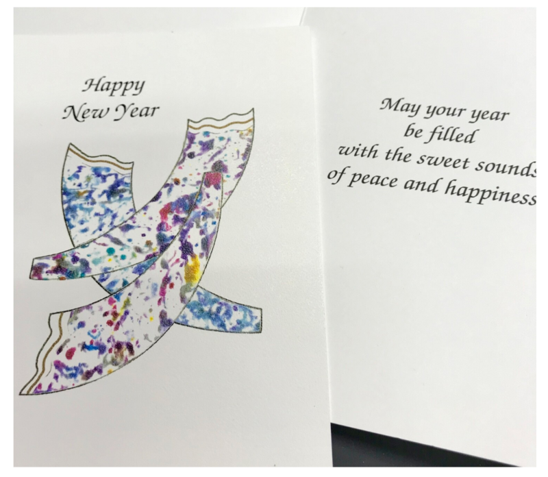 Josaba New Year Card - Color Shofar