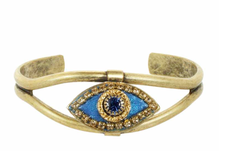 Michal Golan Evil Eye - Blue &amp; Gold Bracelet