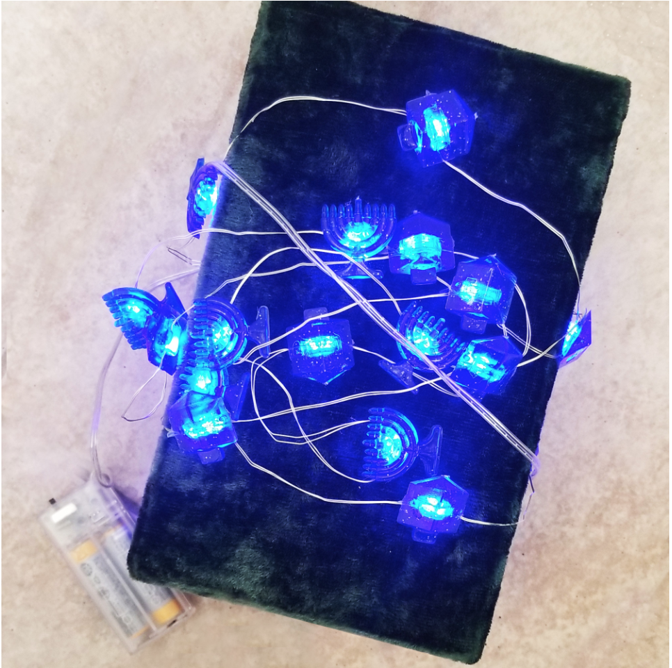 Mini String Lights w/ Dreidels&amp;Menorahs