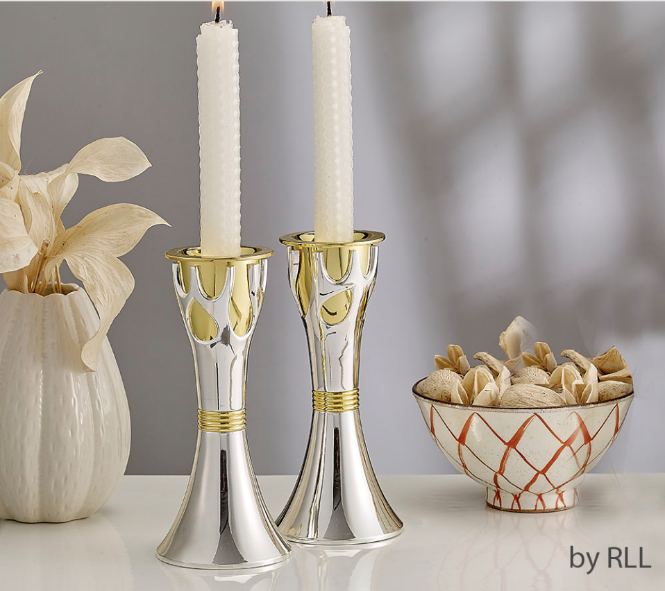 Shabbat Candles, PREM - White Honeycomb Beeswax