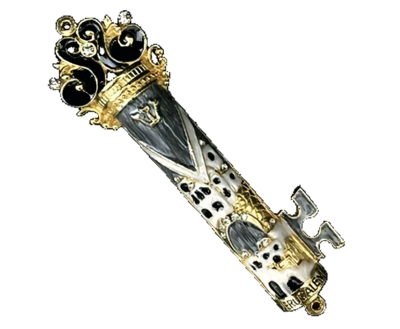 Enamel Jeweled Mezuzah - SM Key Jerusalem