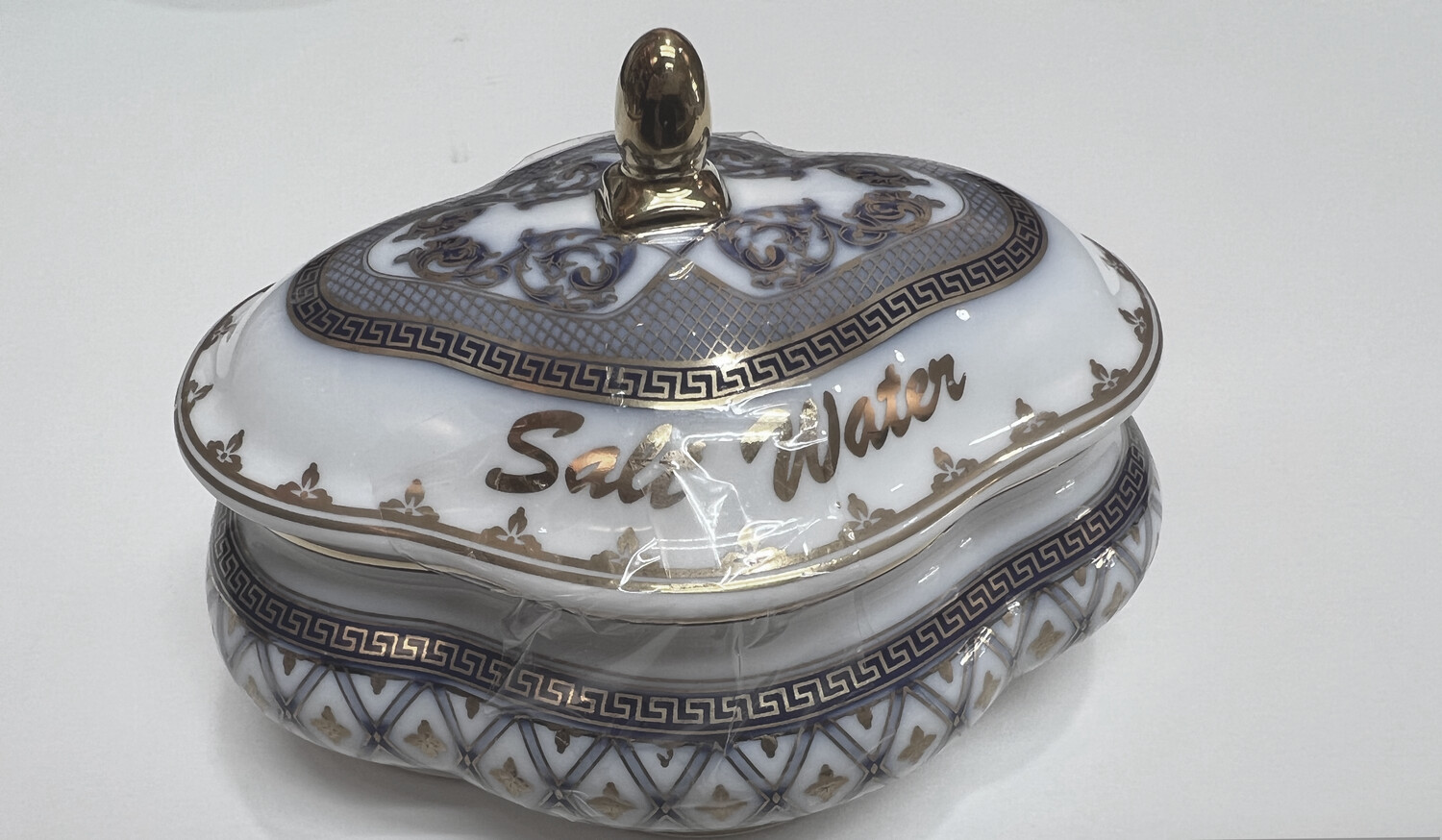 Salt Water Dish wLid-Wt/Bl/Gl