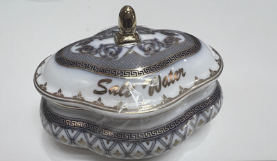 Salt Water Dish wLid-Wt/Bl/Gl