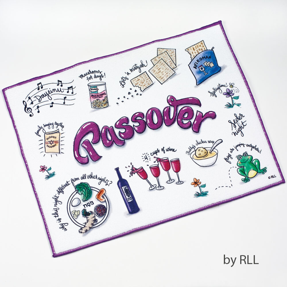 Passover &quot;Potpourri&quot; Dish Drying Mat