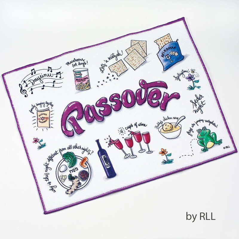 Passover &quot;Potpourri&quot; Dish Drying Mat