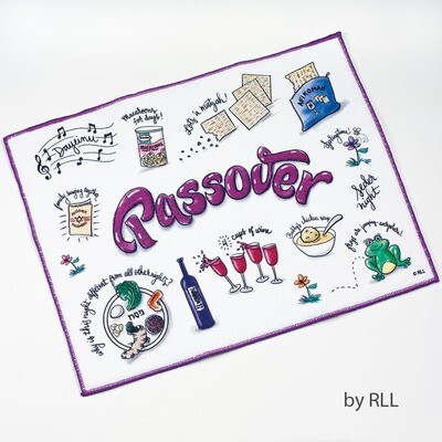 Passover &quot;Potpourri&quot; Dish Drying Mat