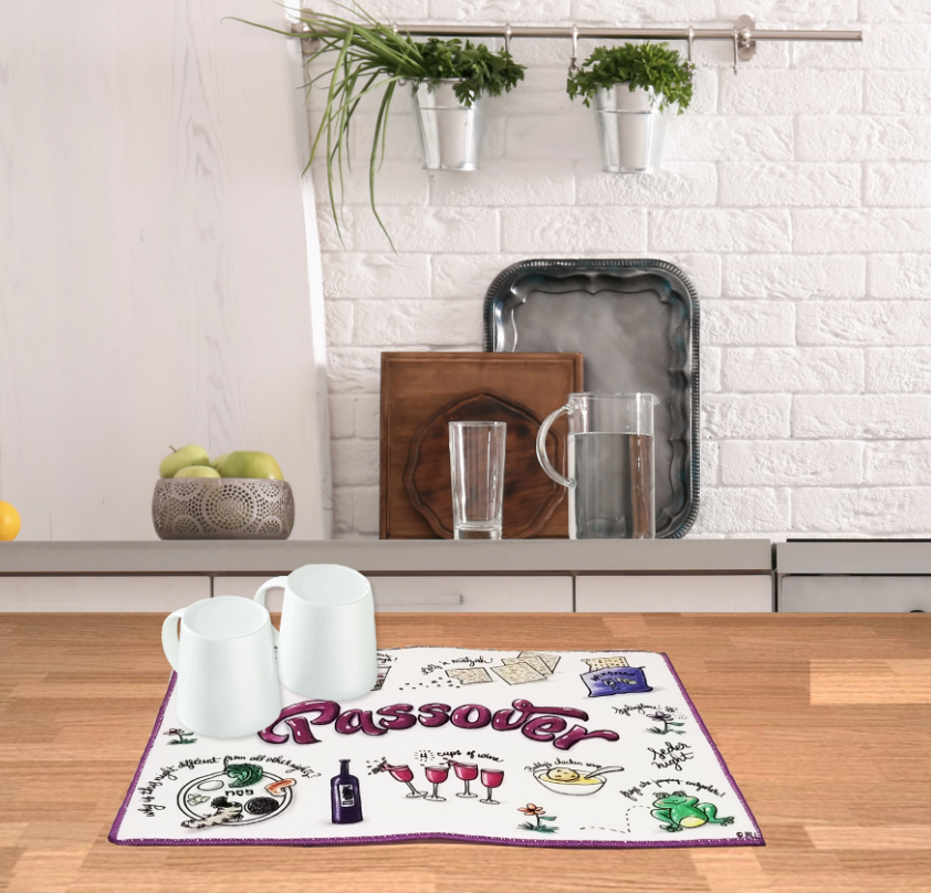 Passover "Potpourri" Dish Drying Mat