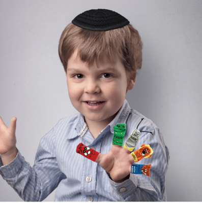 Passover 10 Plagues Plush Finger Puppets