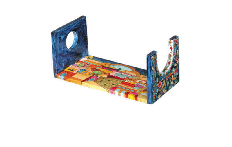 Emanuel Painted Shofar Stand - L