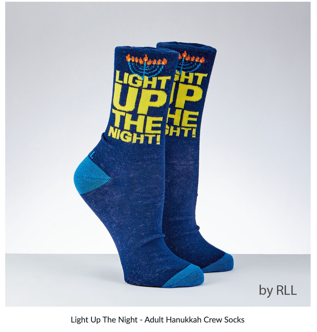Chanukah Adult  Crew Socks