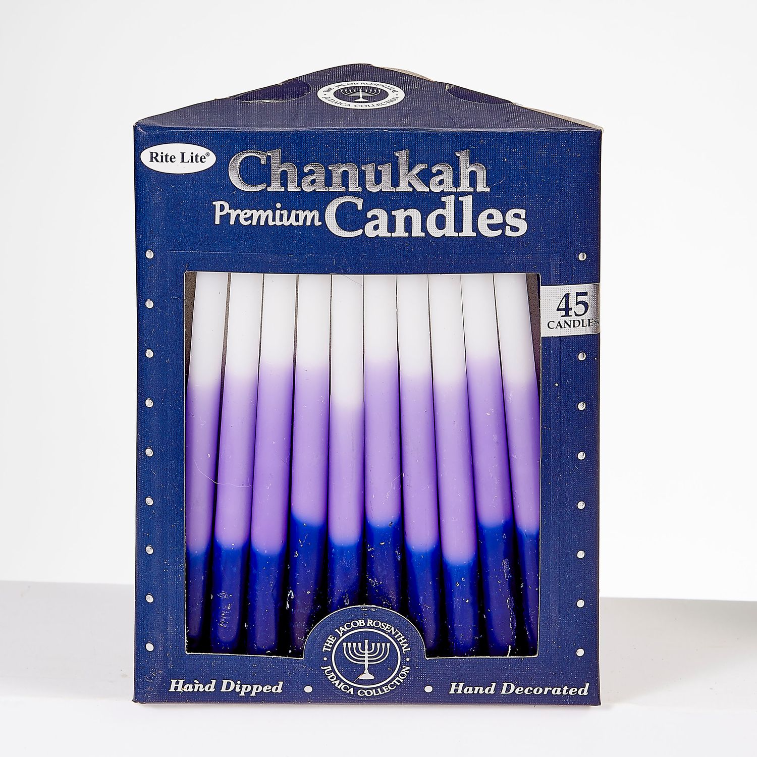 Premium Chanukah Candles - white/Purple