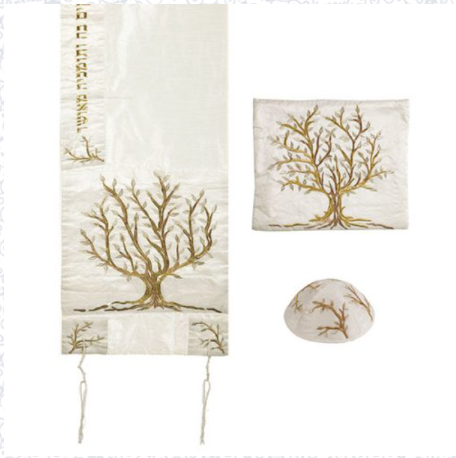 Emanuel Special Embroidered Tree Tallit set