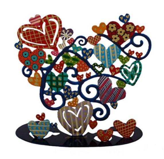 Emanuel Laser-Cut Hamsah Stand LG - Hearts