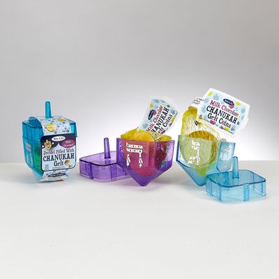 Dreidel Filled with Chanukah Gelt
