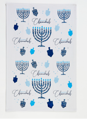 Chanukah "Mosaic" Cotton Towel
