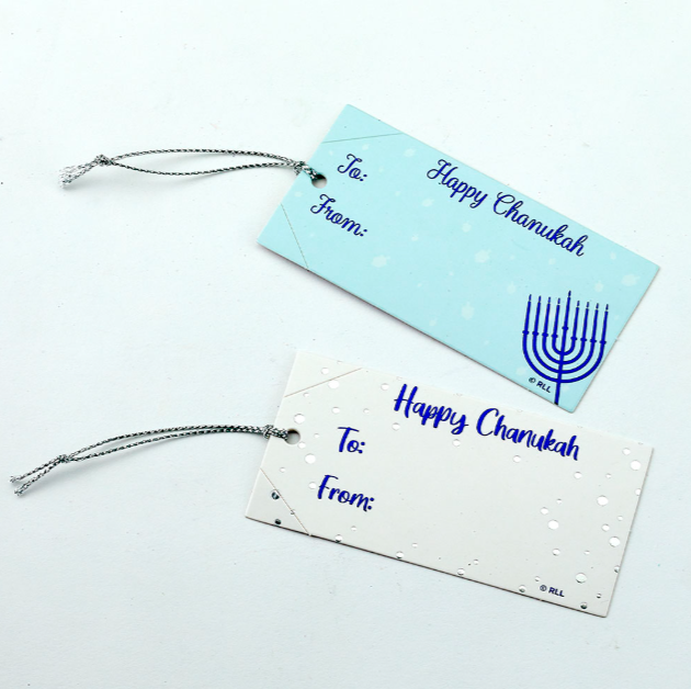 RL Set of 8 Chanukah Gift Tags