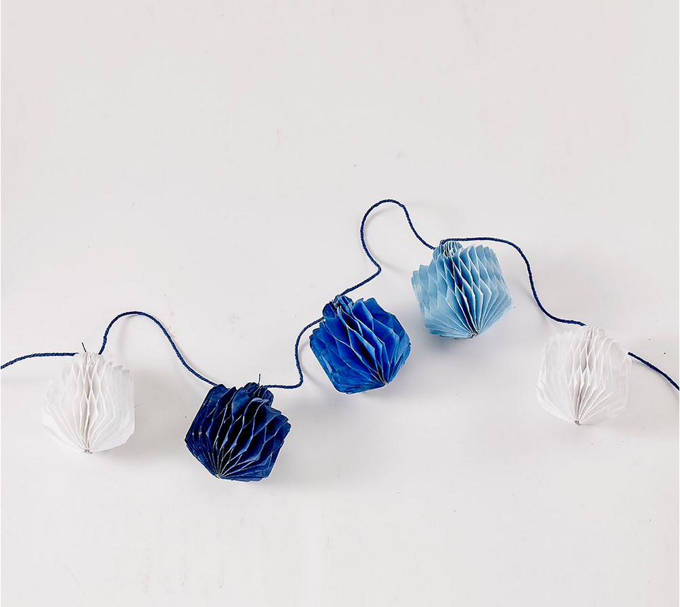 Honeycomb Dreidel Garland